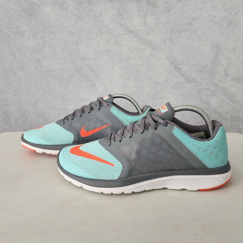 Nike Running Shoes Womens 10 Sneakers FS Lite Run 3 Teal Gray Gym 807145-400